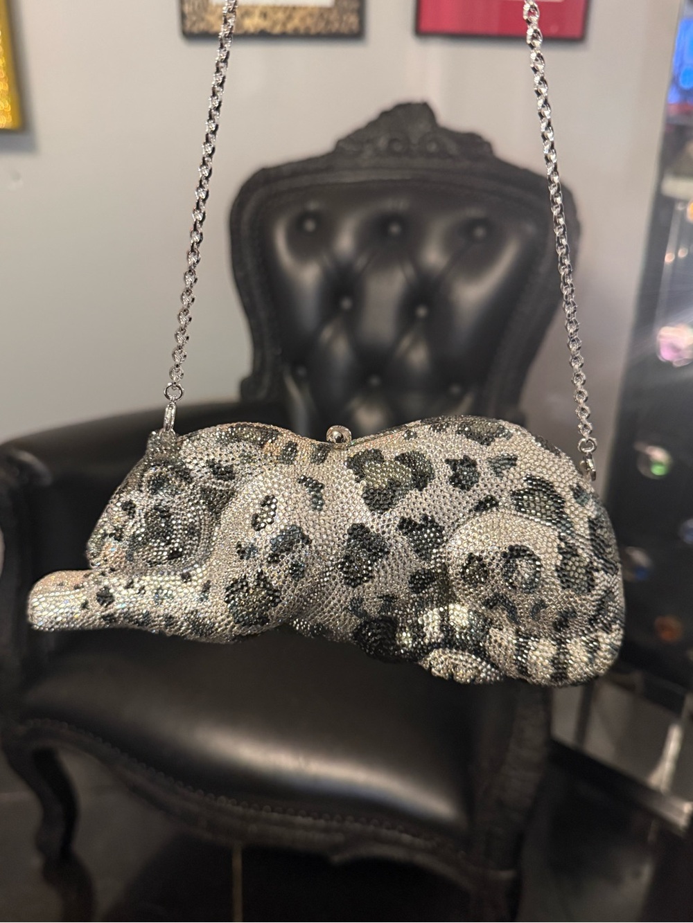 Judith Leiber Wildcat Snow Leopard - Picture 6 of 12